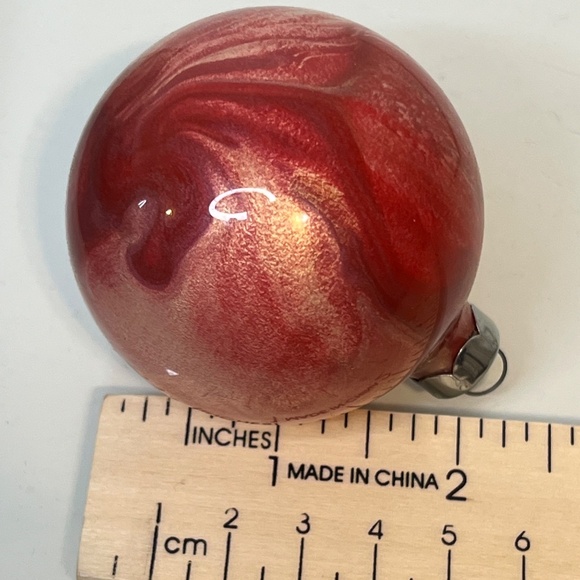 Vintage Swirl Multicolour Tie Dye Christmas Ornaments Made In U.S.A - Picture 15 of 16